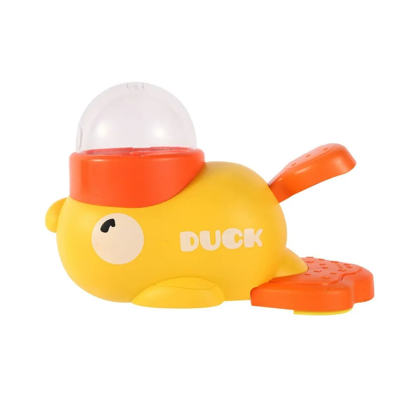 Interactive Duck Shaped Dog Toy – Manual Push-toy with Counting Feature, Durable Educational Plastic for Smart Pet Playtime Fun