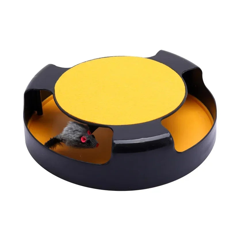Cat Turntable Scratching Toy – High Mouse Trap Game Board for Educational Play, Fun Pet Entertainment with Scratching & Swivel Action