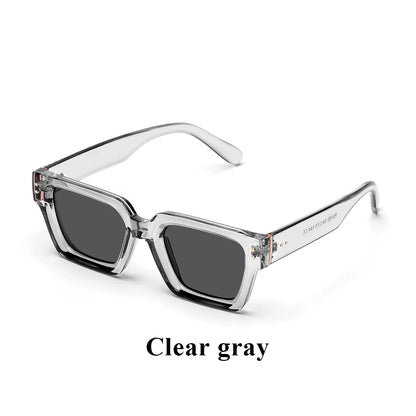 Retro Black Millionaire Shades – Luxury Designer Square Sunglasses for Men and Women, Trendy 2024 Style