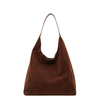 Velvet Zipper Shoulder Bag – Soft High-Capacity Handbag with Elegant Crossbody Style for Effortless Everyday Fashion