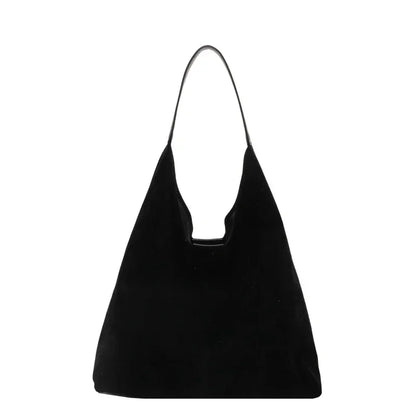 Velvet Zipper Shoulder Bag – Soft High-Capacity Handbag with Elegant Crossbody Style for Effortless Everyday Fashion