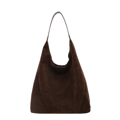 Velvet Zipper Shoulder Bag – Soft High-Capacity Handbag with Elegant Crossbody Style for Effortless Everyday Fashion