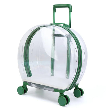 Transparent Pet Suitcase – Large Capacity Bubble Box for Stylish Pet Travel