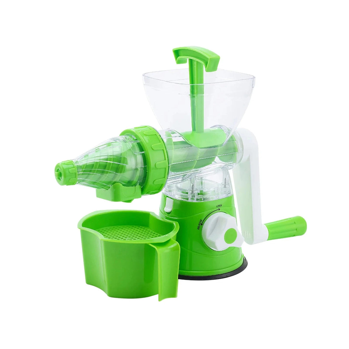 Manual Rotary Juicer with Stainless Blades – Portable Hand-Cranked Tool for Fresh Juice Extraction