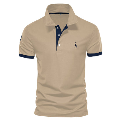 Embroidered Cotton Polo Shirts – Slim Fit Cotton Polos for Men with Casual Solid Color and Elegant Touch
