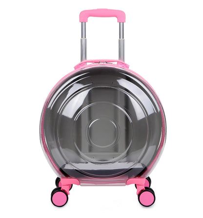 Transparent Pet Suitcase – Large Capacity Bubble Box for Stylish Pet Travel