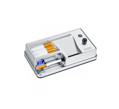 Electric Cigarette Rolling Machine – Smart Infrared LED Sensing Roller with Storage Tray for Regular Tubes and Convenient Tobacco Preparation
