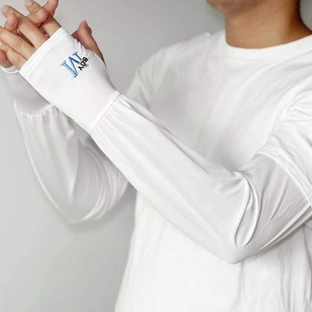 Loose Sun Sleeves for Men - Breathable Mesh Arm Covers for Cycling, Wrist or Hand Coverage