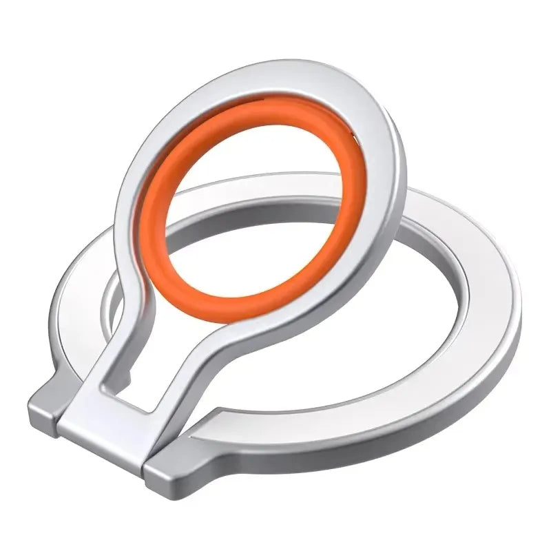 Magnetic Mobile Phone Finger Ring Holder – Strong Magsafe-Compatible 360° Rotation Stand for Secure Grip, Hands-Free Viewing, and Style