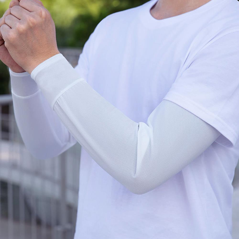 Loose Sun Sleeves for Men - Breathable Mesh Arm Covers for Cycling, Wrist or Hand Coverage