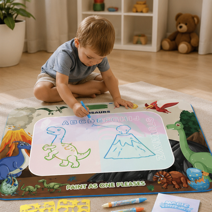 Water Doodle Drawing Mat - Reusable Educational Painting Toy for Toddlers, Creative Learning and Mess-Free Fun
