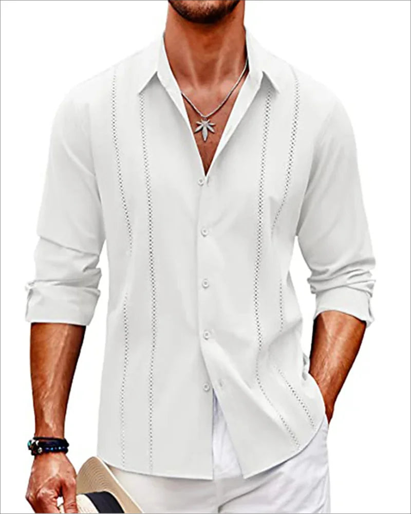 Luxury Men's Printed Long Sleeve Shirt – Trendy Partywear with Button-Up Style, Vibrant Designs, and Sizes up to 6XL