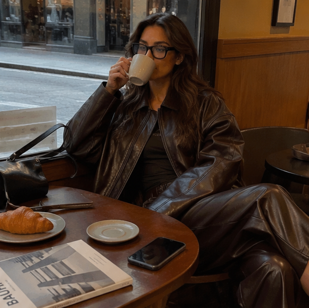 Women Leather Skirt Suit Set - Vintage Zipper Jacket and Straight Skirt Outfit for Spring Fashion and Elegant Streetwear