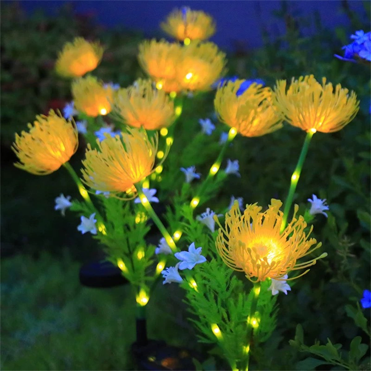 Solar Flower Lawn Lamp Set – 2-Piece Waterproof Outdoor Decorative Garden Stake Lights