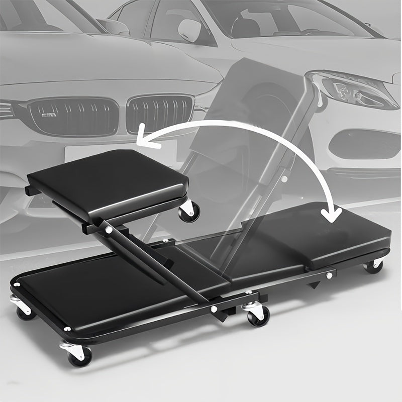 Rolling Creeper Seat & Garage Bed – 2-in-1 Ultimate Comfort & Flexibility for Car Repairs, Workshops, and DIY Mechanics