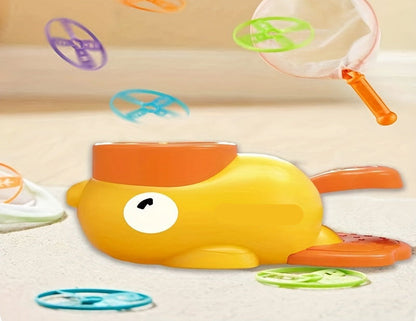 Outdoor Duck Disc Launcher Toy for Kids Ages 3–8 – Fun Flying Disc Game for Family Yard, Parties, and Birthday Gifts