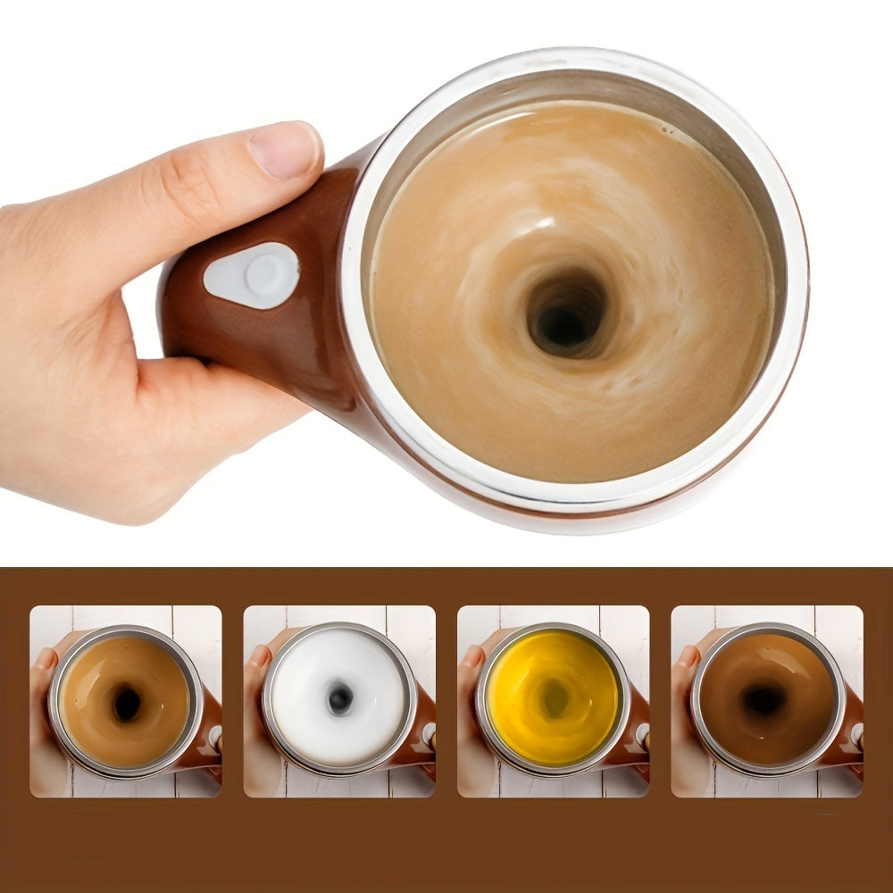 Rechargeable Automatic Magnetic Self-Stirring Mug - Rotating Coffee Mug for Office, School, Gym - Perfect for Stirring Coffee, Chocolate, Milk, Protein Powder, Cocoa, Etc