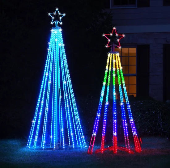 Multicolor LED Animated Lightshow Christmas Tree For Outdoor