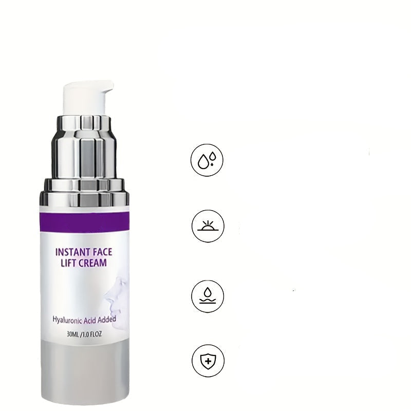 Facial Lifting Cream with Collagen, Retinol, and Hyaluronic Acid – Instant Firming, Tightening, Moisturizing Anti-Aging Cream for Smooth Skin Appearance