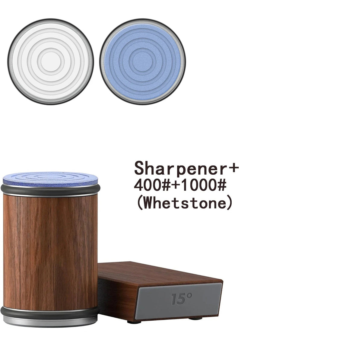 Rolling Knife Sharpener & Magnetic Holder Set – Diamond Sharpening Stone with 15° & 20° Angle Roller for Effortless Blade Perfection