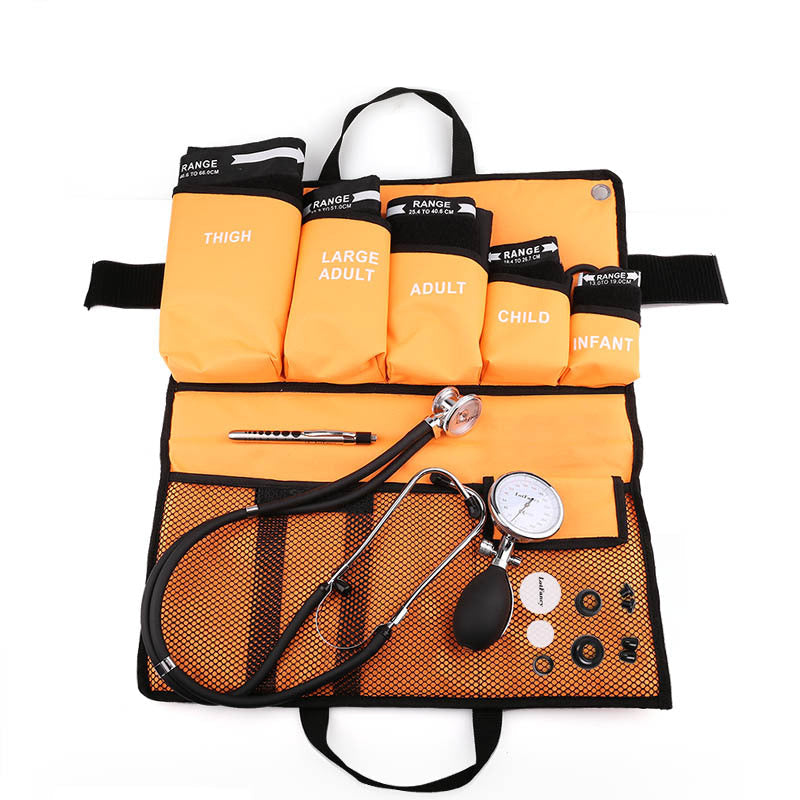 Manual Blood Pressure Monitor Kit – Aneroid Sphygmomanometer with Stethoscope and Multiple Cuff Sizes for All Ages