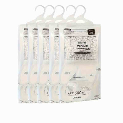 Hanging Desiccant Moisture Absorber Bags – No-Power Damp Traps for Closets, Wardrobes, Cabinets, Basements and Storage
