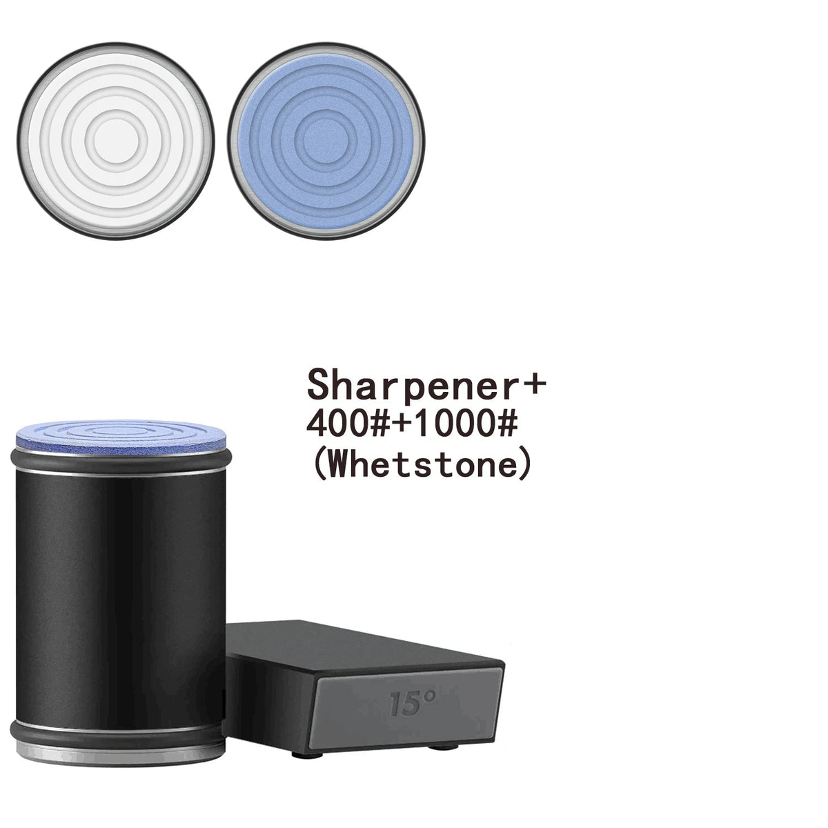 Rolling Knife Sharpener & Magnetic Holder Set – Diamond Sharpening Stone with 15° & 20° Angle Roller for Effortless Blade Perfection