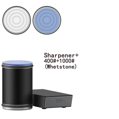 Rolling Knife Sharpener & Magnetic Holder Set – Diamond Sharpening Stone with 15° & 20° Angle Roller for Effortless Blade Perfection