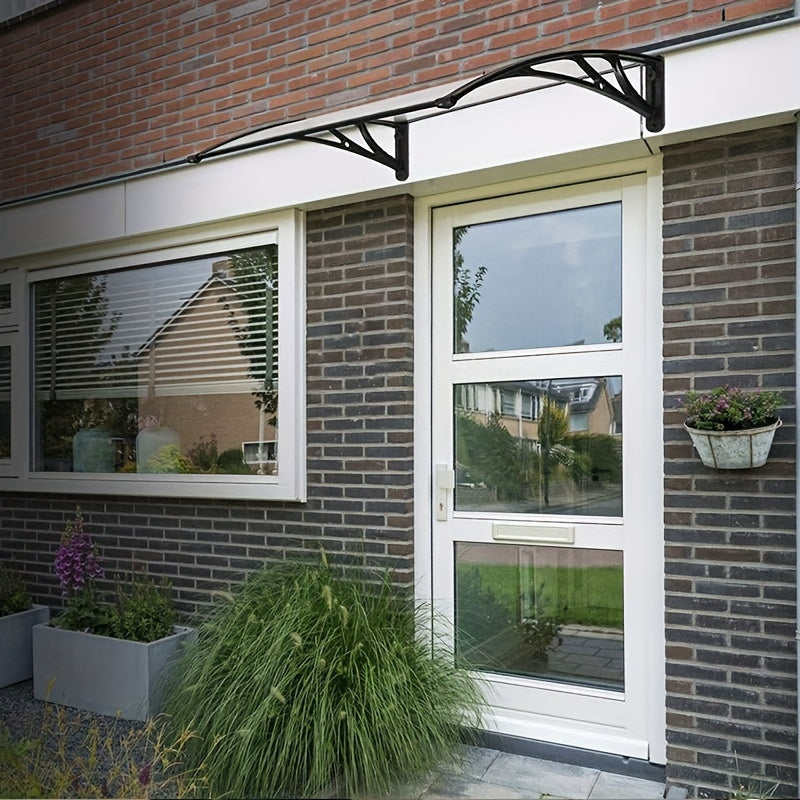 Aluminum Outdoor Rain Shelter Awning – Weather-Resistant Door & Window Cover for Patio, Balcony & Modern Architectural Protection