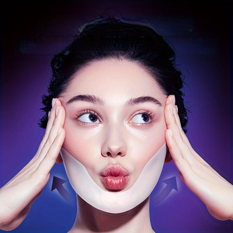 V-Shaped Lifting Mask – Double Chin Reducer and Jawline Sculpting Facial Mask for Firming, Contouring, and Anti-Aging Skin Care Results
