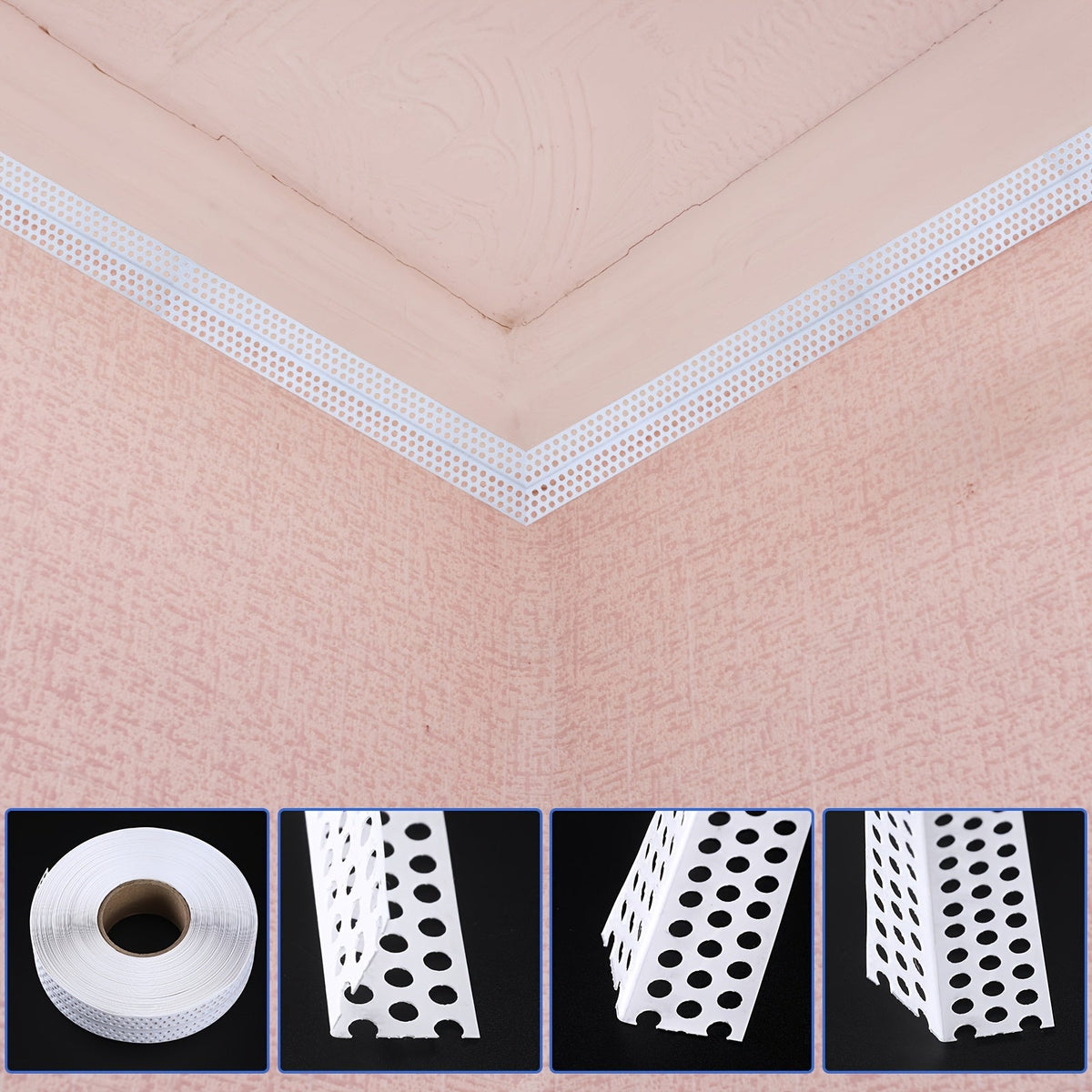 Self-Adhesive Drywall Joint Tape- Multi-Use Wall Crack and Corner Line Repair Tape for Smooth, Flawless Finish