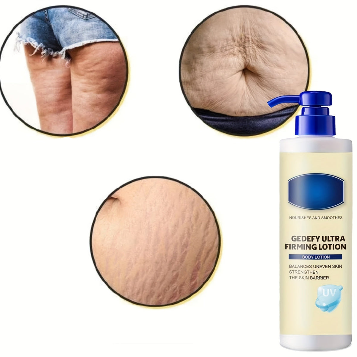 Ultra Firming Hyaluronic Acid Lotion – Aloe Vera, Green Tea & Vitamin E Moisturizer for Smooth, Hydrated Skin, Perfect for Day and Night Use