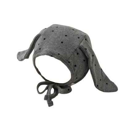 Adorable Bunny Ears Cotton Beanie – Soft Breathable Kids Hat with Polka Dots for Toddlers, Thanksgiving, Outdoor Play & Everyday Fashion