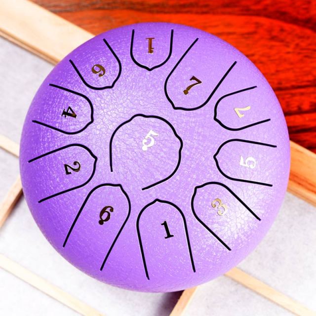 Ethereal Steel Tongue Drum – 11 Tunes of Calm in a 6-Inch Frame