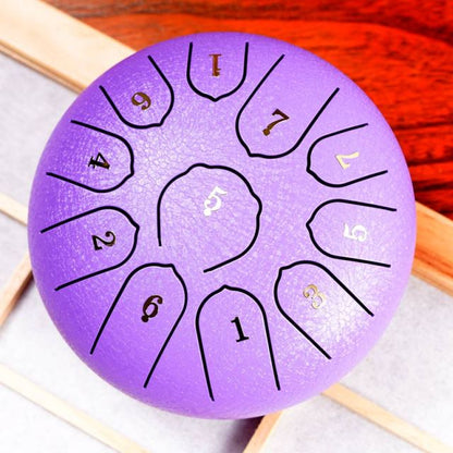 Ethereal Steel Tongue Drum – 11 Tunes of Calm in a 6-Inch Frame