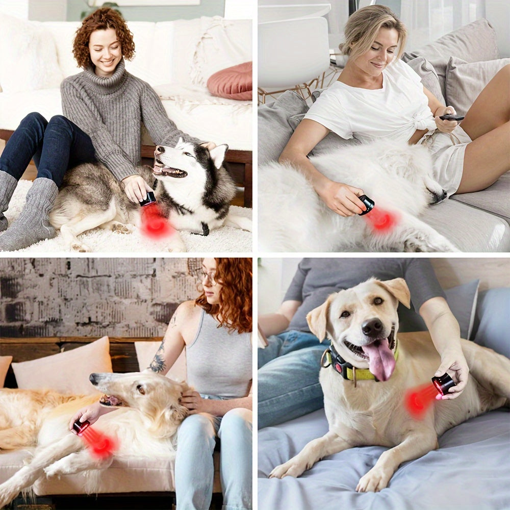 USB Rechargeable Cold Laser Therapy Device for Dogs – 660nm & 850nm Deep Tissue Relief, Portable Heating Pad for Joint & Muscle Recovery