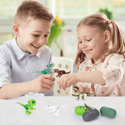 Dinosaur Deformation Egg Set – A6-Piece Transforming Dino Assembly Toys for Kids, Creative Jurassic Pretend Play
