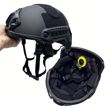MH Tactical Helmet – Fiberglass Adjustable Suspension Protective Gear for Outdoor Sports & CS Game Activities