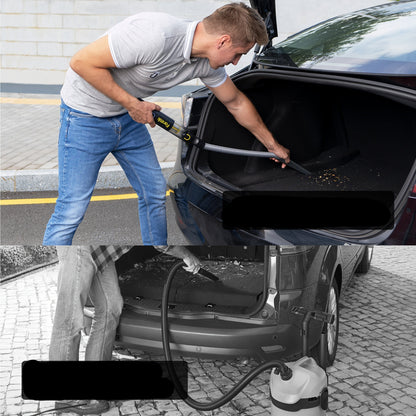 Slim Cordless Car Vacuum – 19000Pa Suction, Fast Charging, Includes 10 Cleaning Accessories for Car and Home