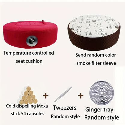 Portable Acupressure Seat Cushion – Non-Electric Personal Acupuncture Therapy Pad with Carry Handle, Improves Circulation and Relieves Muscle Tension