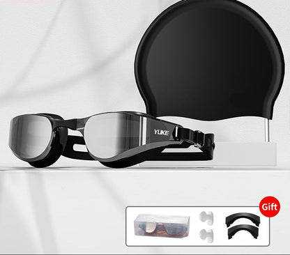 Anti-Fog HD Swimming Goggles – Wide Panoramic Waterproof Swim Glasses for Adults with Durable PC Lenses and Comfort Fit