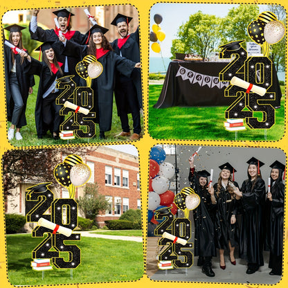 Graduation Yard Sign – Large 3.5ft Outdoor Celebration Decoration with Stakes, Class of 2025 Congrats Grad Lawn Signs