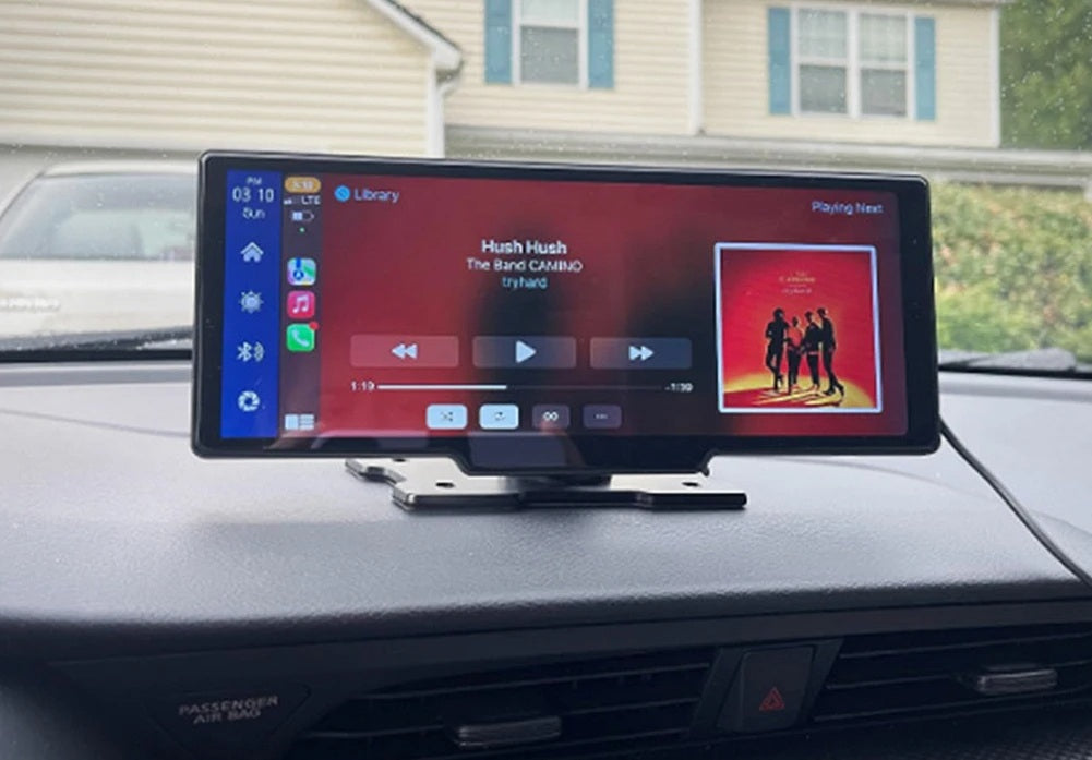 Wireless CarPlay & Android Auto Stereo – 10.26" Touchscreen with Dash Cam, GPS, WiFi, Backup Camera & 2.5K Dual Lens DVR