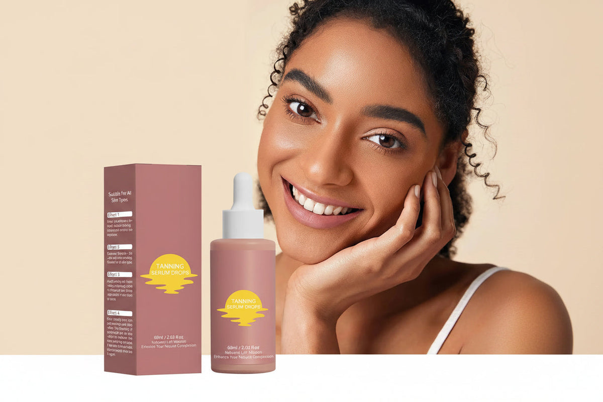 Sun-Free Tanning Face Serum Essence – Hydrating Glow Booster for a Sexy, Bronzed Beach Look