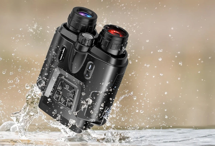 Night Vision Binoculars 4K Infrared Goggles – 5000mAh Rechargeable, 8X Zoom, See 600 Meters in Complete Darkness for Hunting & Surveillance