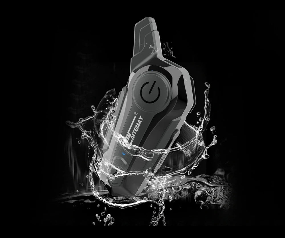Bluetooth Motorcycle Helmet Intercom Headset – 1000M Wireless Interphone, Hands-Free Calls, Crystal Clear Audio for 2 Riders Touring & Adventure