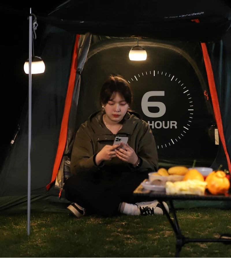 Portable Camping Tent Hanging Light – USB Rechargeable LED Lantern for Outdoor Adventures, Emergency Lighting, and Night Camps