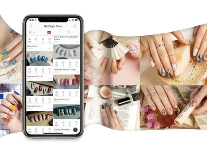 Smart Nail Printer – 3D Portable WiFi DIY Nail Art Machine, 2400DPI High-Resolution Design for Home or Professional Nail Salon Use