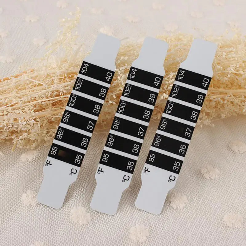 Reusable Flexible Forehead Fever Thermometer Strip – Temperature Test Tool, Color Changing Design for Easy Home Health Monitoring