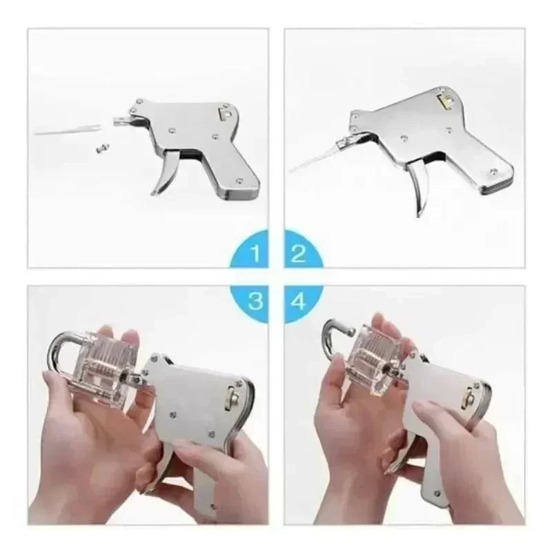 Stainless Steel Door Opener Gun Repair Kit – Precision Lock Pick Tool Set for Extracting, Unlocking, and Fixing Gun Parts with Strength and Ease